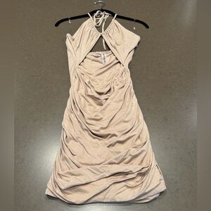 NWT Tresser Ruched Halter Dress Sz: M